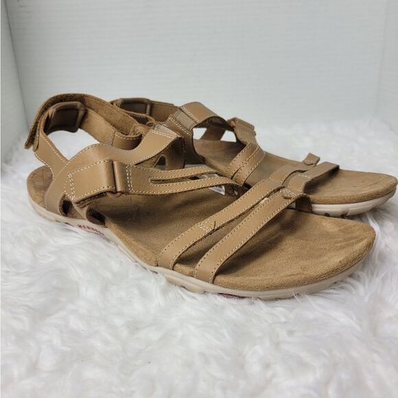 Merrell Sandspur Rose Convert Womens Size 10 Sandals Tobacco Pomegranate J002692 - Picture 1 of 10